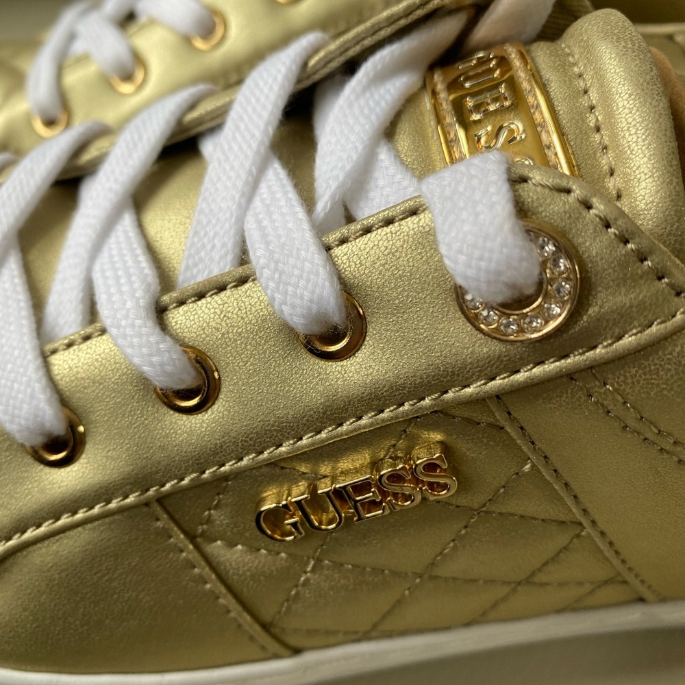 GUESS sneakers - GOLD with Rhinestones - Picture 3 of 7
